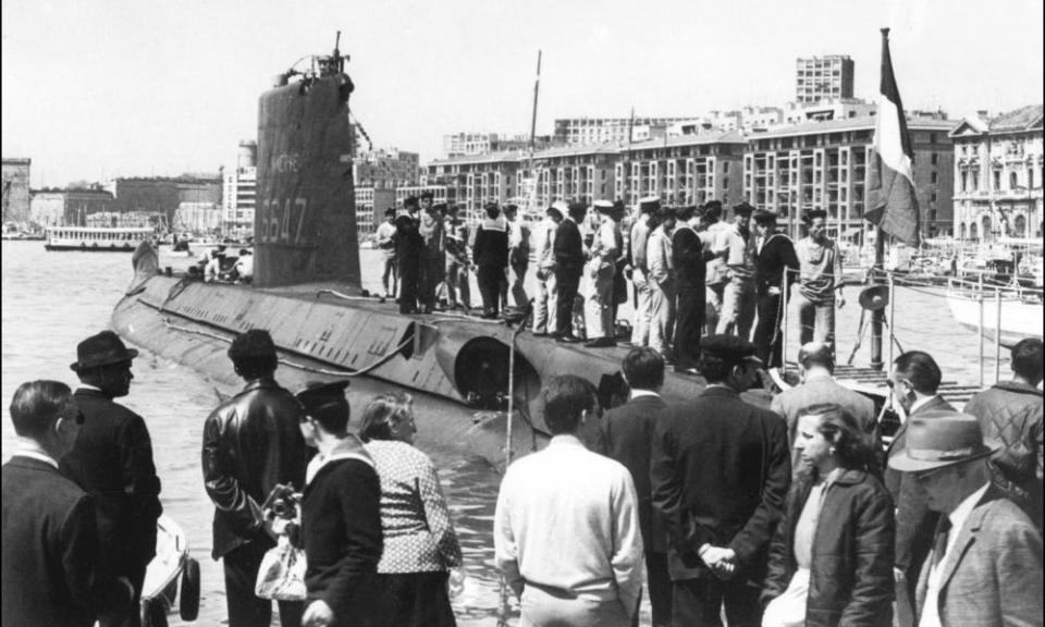 A photo taken in the second half of the 1960s showing the Minerve docked in Marseille