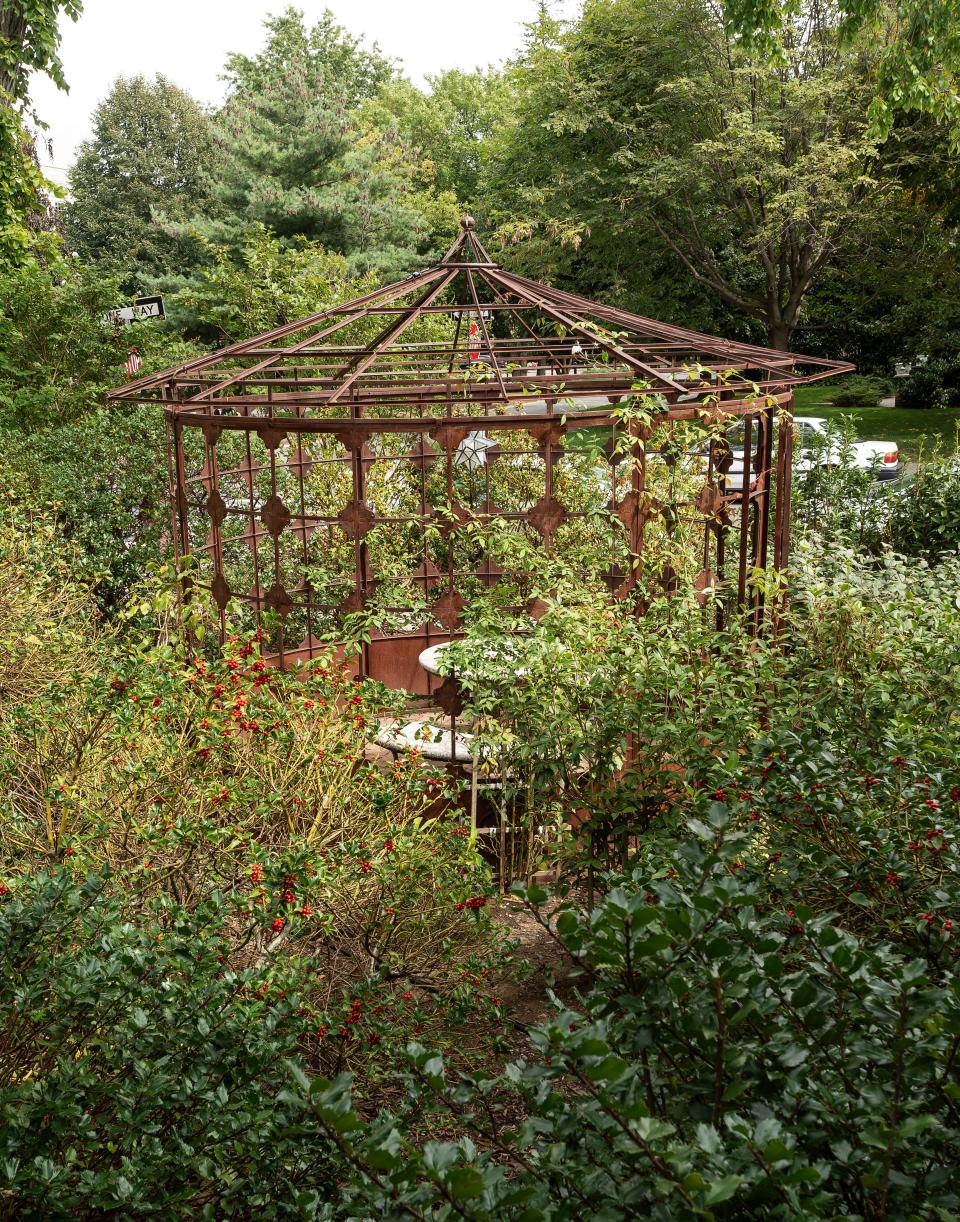 A charming gazebo located on the corner lot.