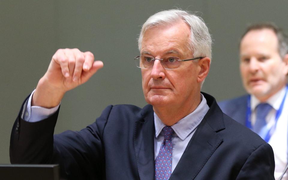 European Union chief Brexit negotiator Michel Barnier at the European Council in Brussels, Belgium in December -  Anadolu Agency