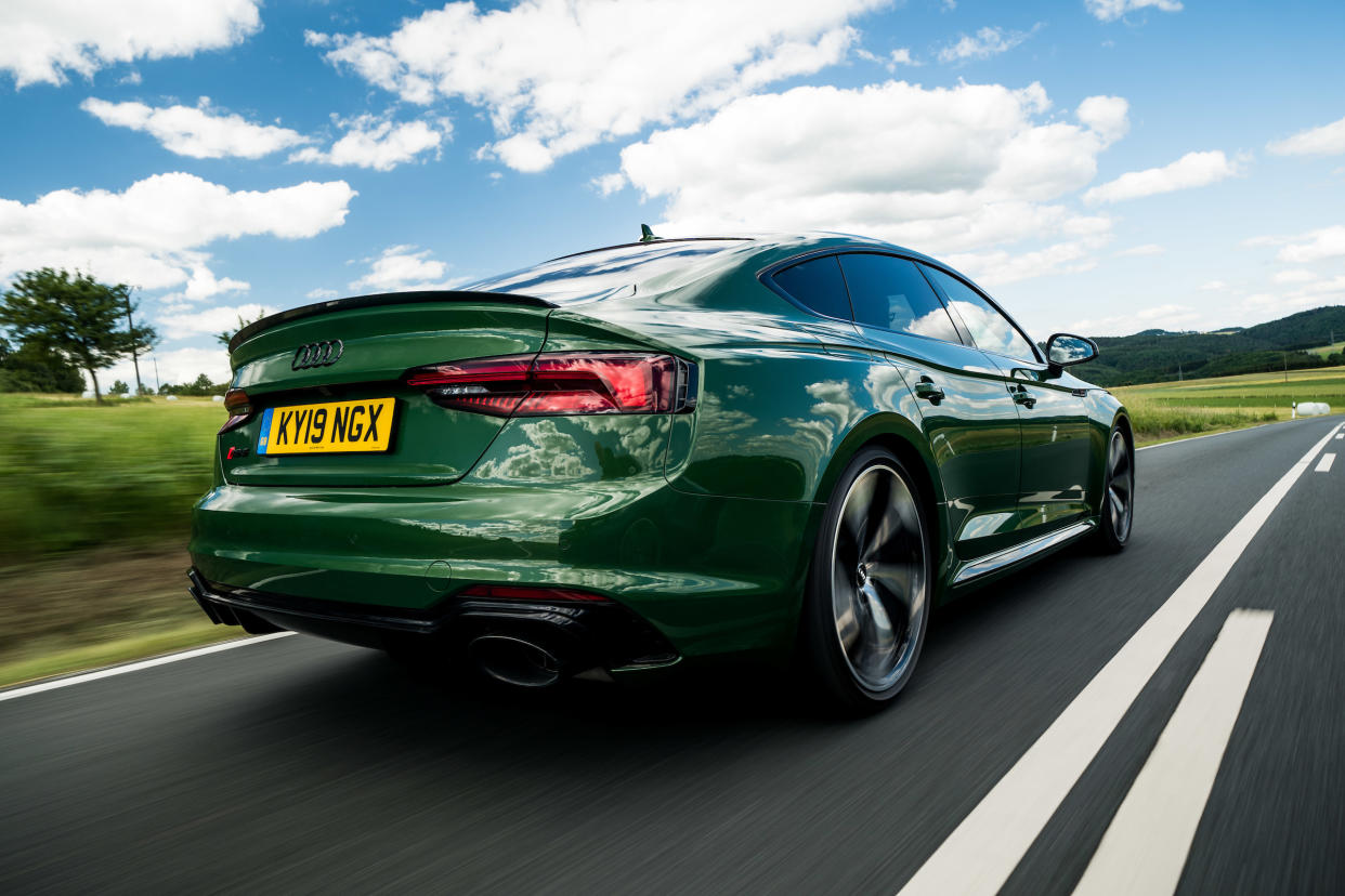 The RS5 rides well at speed