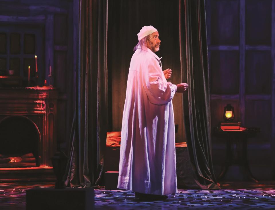 D. Lance Marsh stars as Ebenezer Scrooge in Lyric Theatre's new production of "A Christmas Carol," playing through Dec. 24 in the Plaza Theatre.