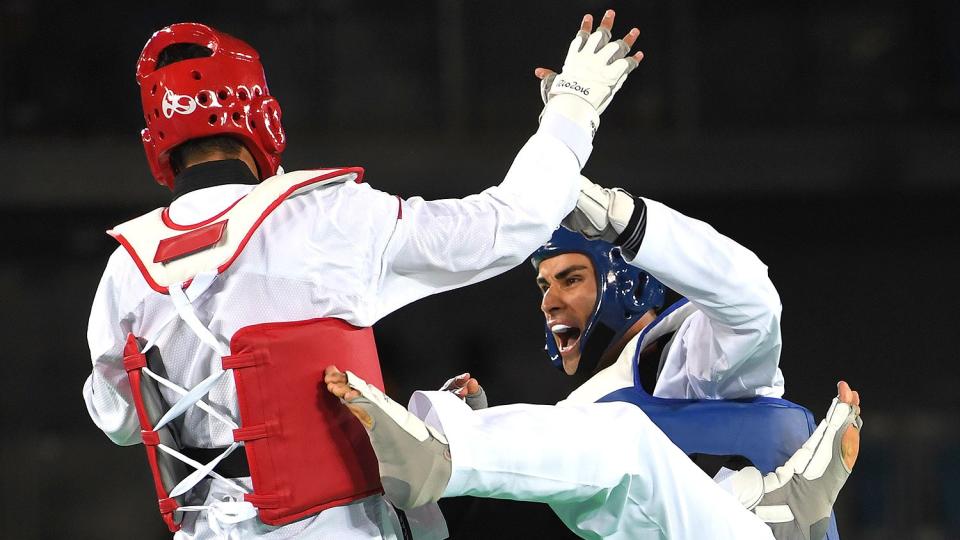 <p>The Olympian's sport of choice for the summer games is Taekwondo. In 2016, he was unfortunately eliminated in his first match by Iranian Sajjad Mardani. </p>