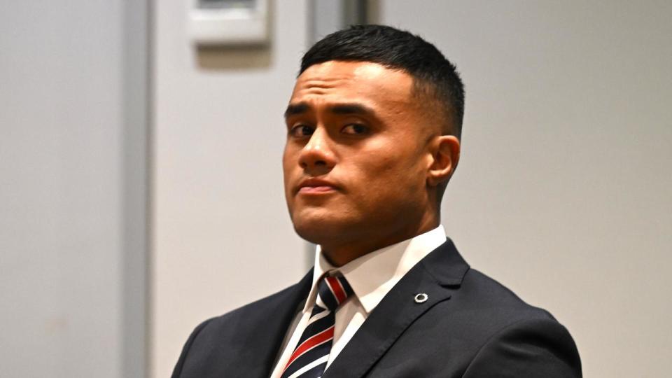 Roosters prop Spencer Leniu at the NRL judiciary.