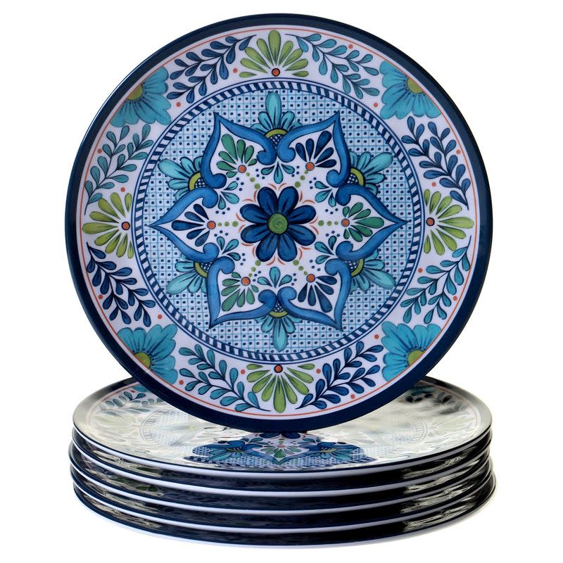 Certified International Multicolor Talavera Melamine Dinner Plates (Amazon / Amazon)