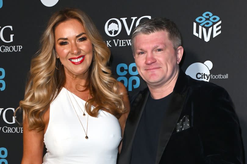 Claire Sweeney and Ricky Hatton at the Co-op Live welcome event -Credit:Getty Images for Co-op Live