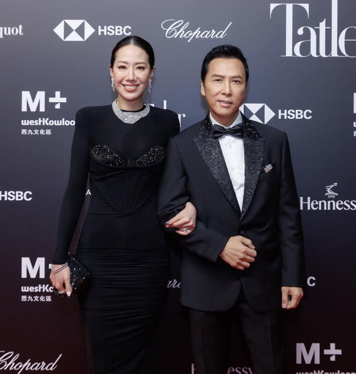 Dazzling couple Donnie and Cissy Wang attending the charity event