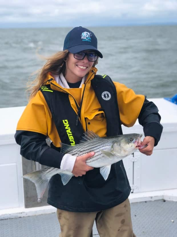 Leah Creaser, a member of the Acadia First Nation, has created a first-year biology lab that's now part of the curriculum at Acadia University in Wolfville.  (Leah Creaser - image credit)