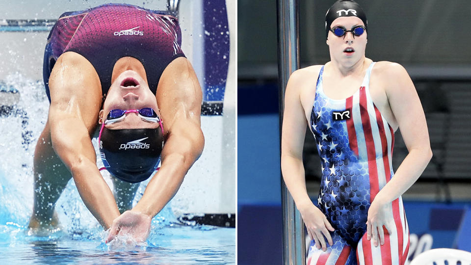 Team USA swimmers, pictured here in action at the Olympics.