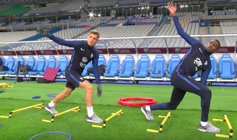 Les Bleus à l’entraînement