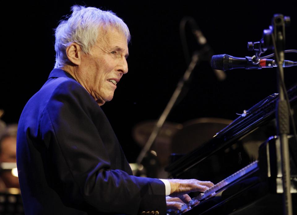 FILE - In this July 16, 2011 file photo, American pianist and composer Burt Bacharach performs in Milan, Italy. President Barack Obama will honor songwriting duo Bacharach and Hal David with Gershwin Prize at White House concert, Wednesday. (AP Photo/Luca Bruno, File)