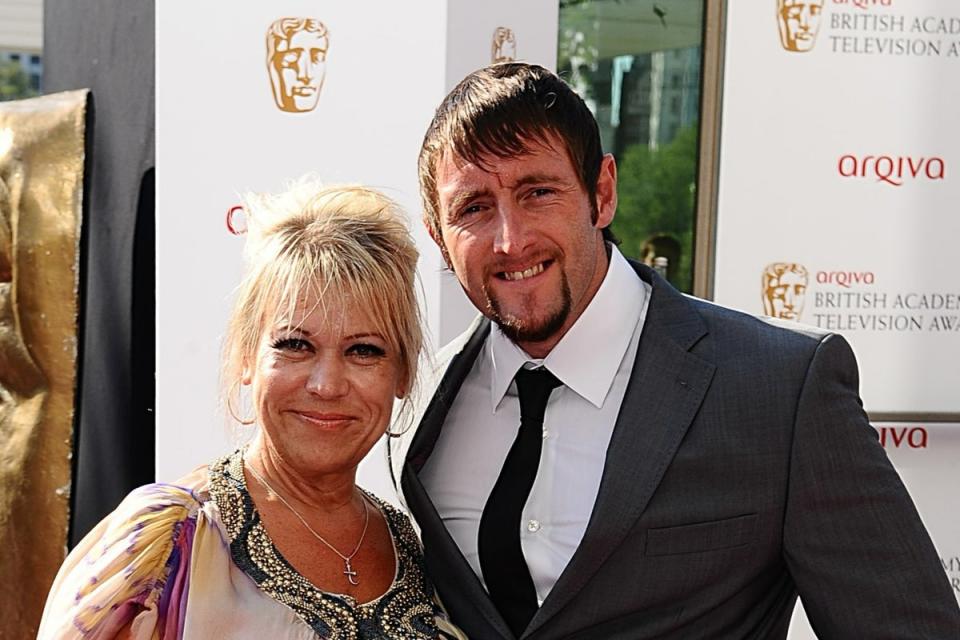 Tina Malone and Paul Chase in 2012 (PA)