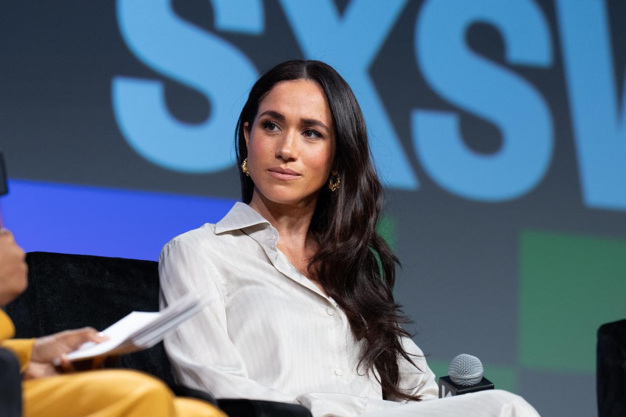 Duchess Meghan, pictured in March 2024, is returning to Instagram nearly a week after a public appearance at SXSW in Austin, Texas and days after her sister-in-law Princess Kate Middleton apologized for a photo editing scandal on the platform.