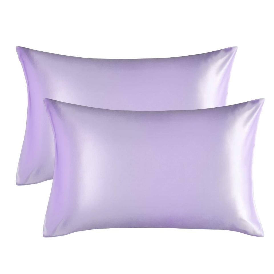 6) Bedsure Satin Pillowcases, Set of 2