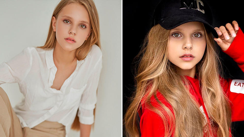 Varvara Vlasova, 12, was a successful child model. Source:  East2West/Australscope 