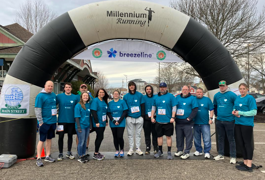 Breezeline sponsored this year’s annual Run Before You Crawl 5k in Dover, N.H.