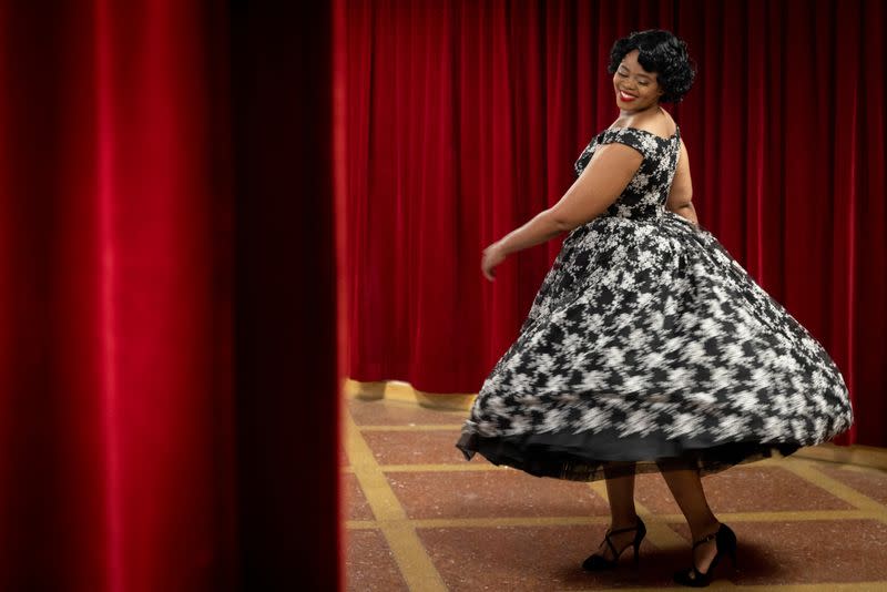 Opera star Pretty Yende poses for portraits in the Vienna State Opera