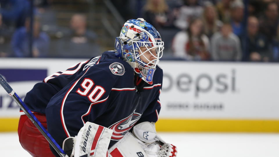 Columbus Blue Jackets' Elvis Merzlikins 