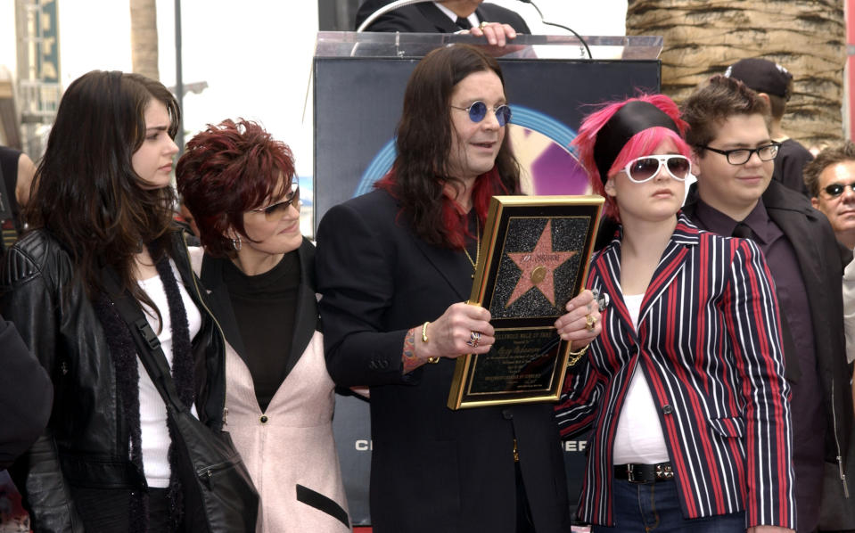 Aimee Osbourne, Sharon Osbourne, Ozzy Osbourne, Kelly Osbourne & Jack Osbourne (Photo by Albert L. Ortega/WireImage)