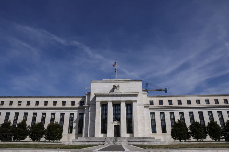 The Federal Reserve Board building on Constitution Avenue is pictured in Washington