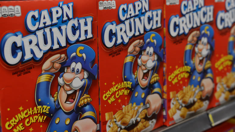 box of cap'n crunch cereal 