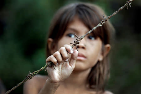 A Rohingya refugee girl at a camp in Cox's Bazar, Bangladesh. REUTERS/Cathal McNaughton