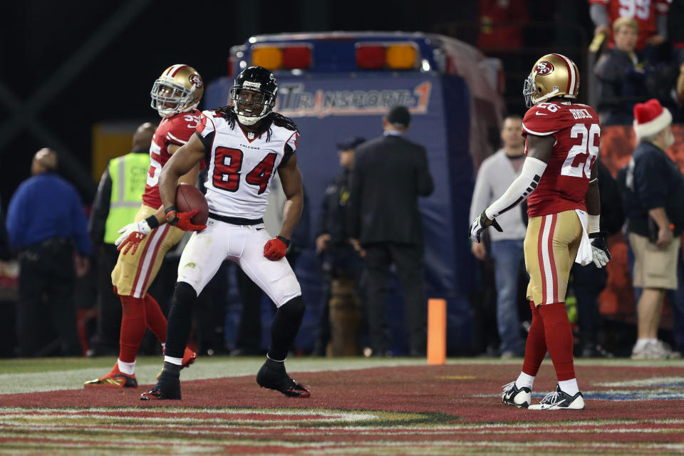 Roddy White should have more cause to celebrate in 2014. (USAT)