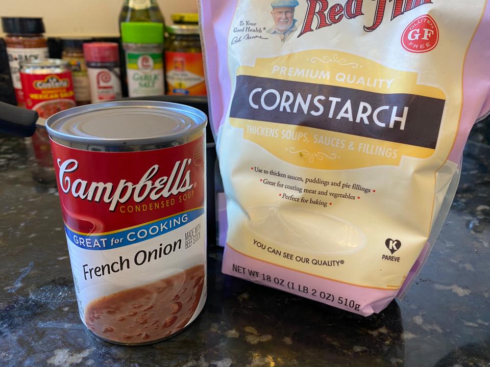 soup and cornstarch