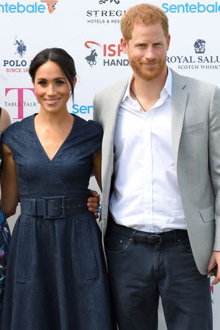<p>Karwai Tang/WireImage</p> Meghan Markle and Prince Harry at the 2018 Sentebale Polo Cup
