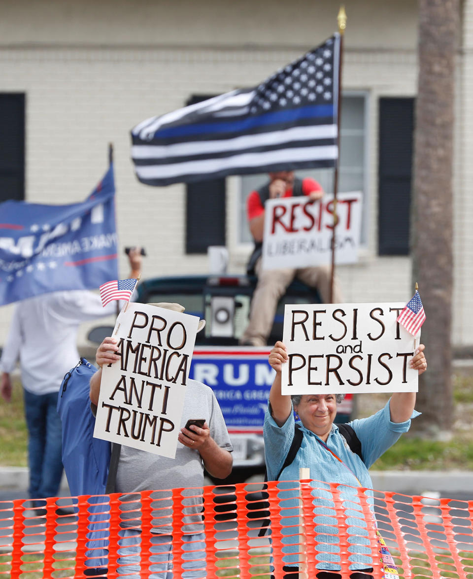 President Trump’s post-campaign rally in Melbourne, Fla.