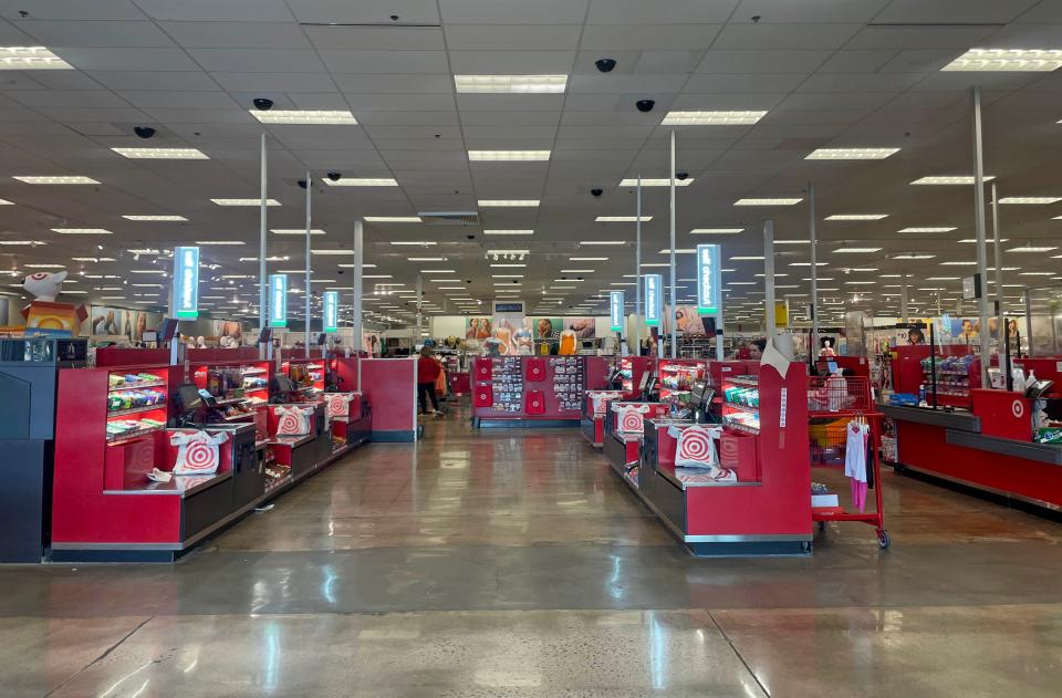 Inside of a Target store at 5400 N May Ave.