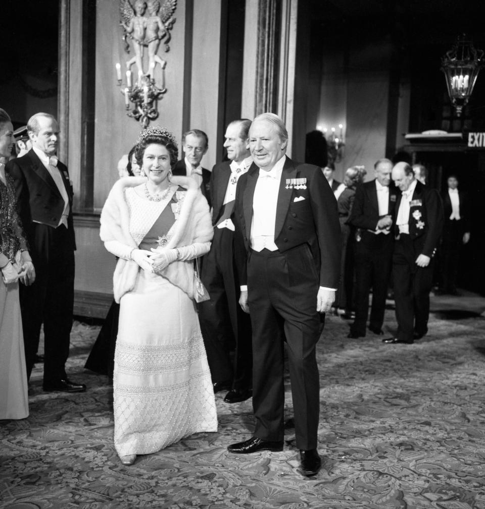 <p>Prime Minister Edward Heath and The Queen attend The Royal Opera House, London. (PA Archive) </p>