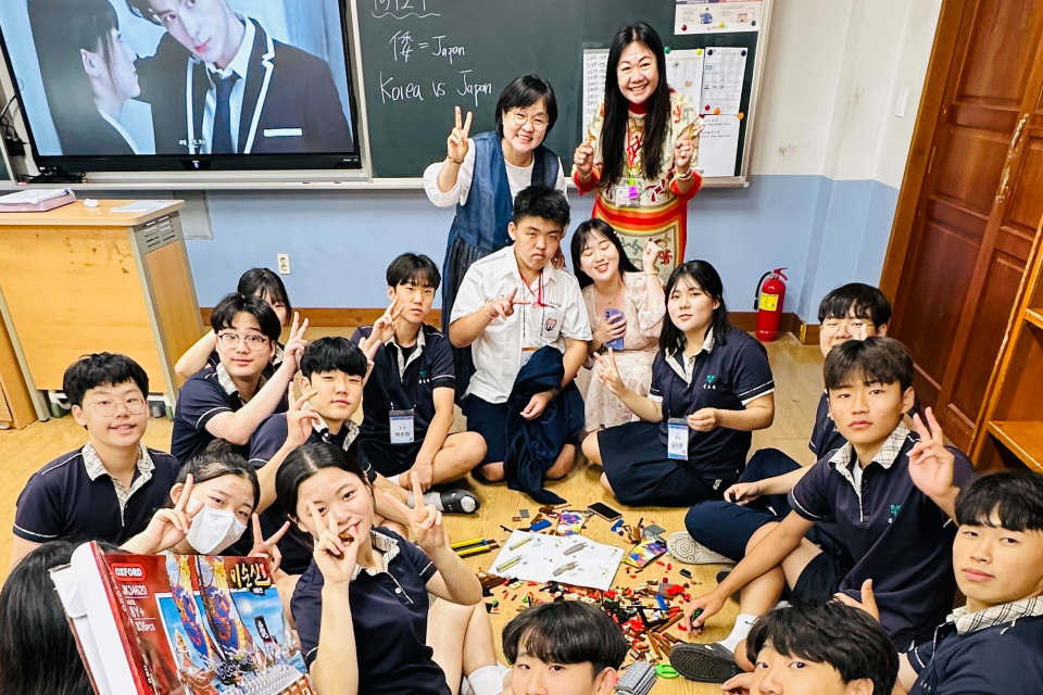 鳳西國中師生訪問南倉中學 體驗韓式課程