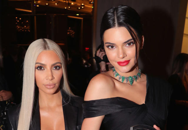 Kim Kardashian and Kendall Jenner Are a Stunning Sister Duo in