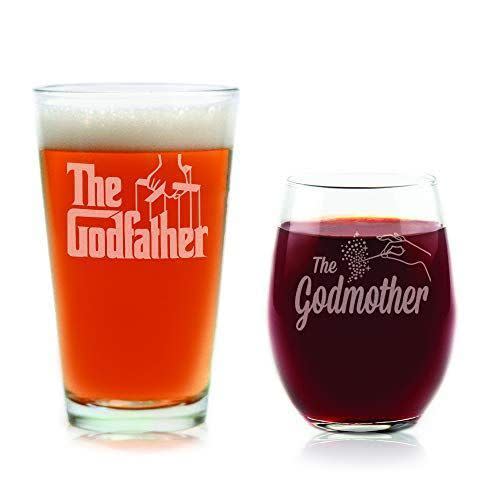 Pint and Stemless Wine Glass Gift Set