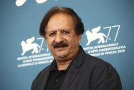 Director Majid Majidi poses for photographers at the photo call for the film 'Khorshid (Sun Children' during the 77th edition of the Venice Film Festival in Venice, Italy, Sunday, Sept. 6, 2020. (Photo by Joel C Ryan/Invision/AP)