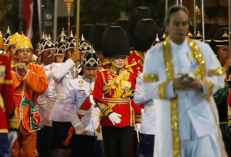 Queen Suthida is seen during the coronation procession for Thailand's newly crowned King Maha Vajiralongkorn, in Bangkok, Thailand May 5, 2019. REUTERS/Soe Zeya Tun