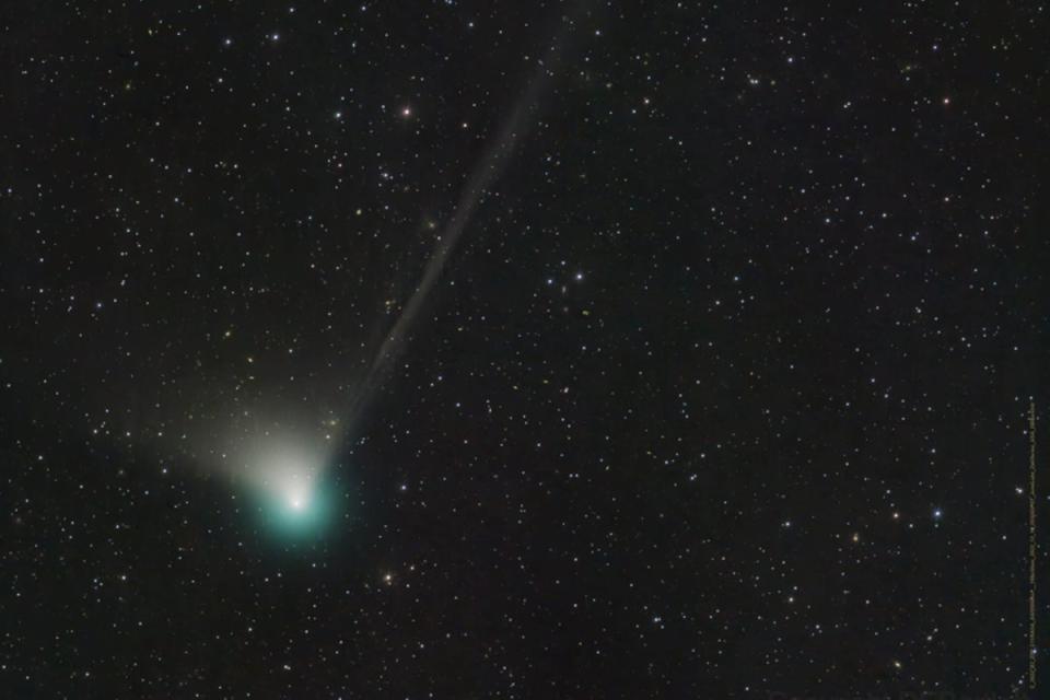 Green comet making its closest approach to Earth in 50,000 years (Dan Bartlett/Nasa) (PA Media)