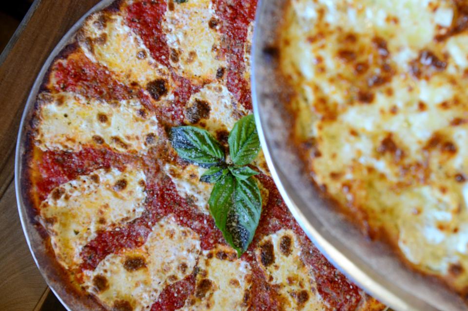 The Margherita Pizza at Fahrenheit Pizza and Brewhouse in Arden has house-made red sauce, fresh mozzarella, grated cheese and is topped with olive oil. 