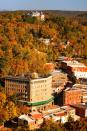 <p>To live in <a href="http://www.eurekaspringsonline.com/" rel="nofollow noopener" target="_blank" data-ylk="slk:Eureka Springs" class="link ">Eureka Springs</a> is to be surrounded by natural beauty 24-7. Even the town's most famous place of worship, the <a href="http://www.thorncrown.com/" rel="nofollow noopener" target="_blank" data-ylk="slk:Thorncrown Chapel" class="link ">Thorncrown Chapel</a>, ensures that you can still take in the gorgeous Ozark mountains scenery via 6,000-square-feet of windows. </p><p><a href="https://www.housebeautiful.com/room-decorating/g1494/rooms-with-great-views/" rel="nofollow noopener" target="_blank" data-ylk="slk:18 rooms with breathtaking views »" class="link "><em>18 rooms with breathtaking views »</em></a></p>