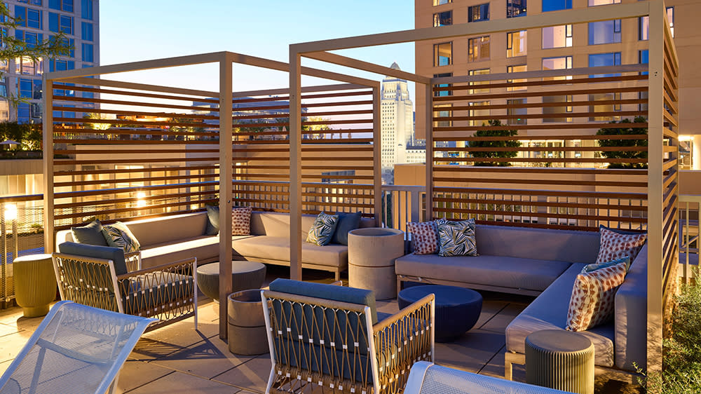 Rooftop cabanas at The Grand by Gehry - Credit: Weldon Brewster for The Grand by Gehry