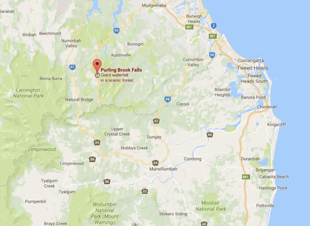 The national park is was supposed to be closed. Source: Google Maps