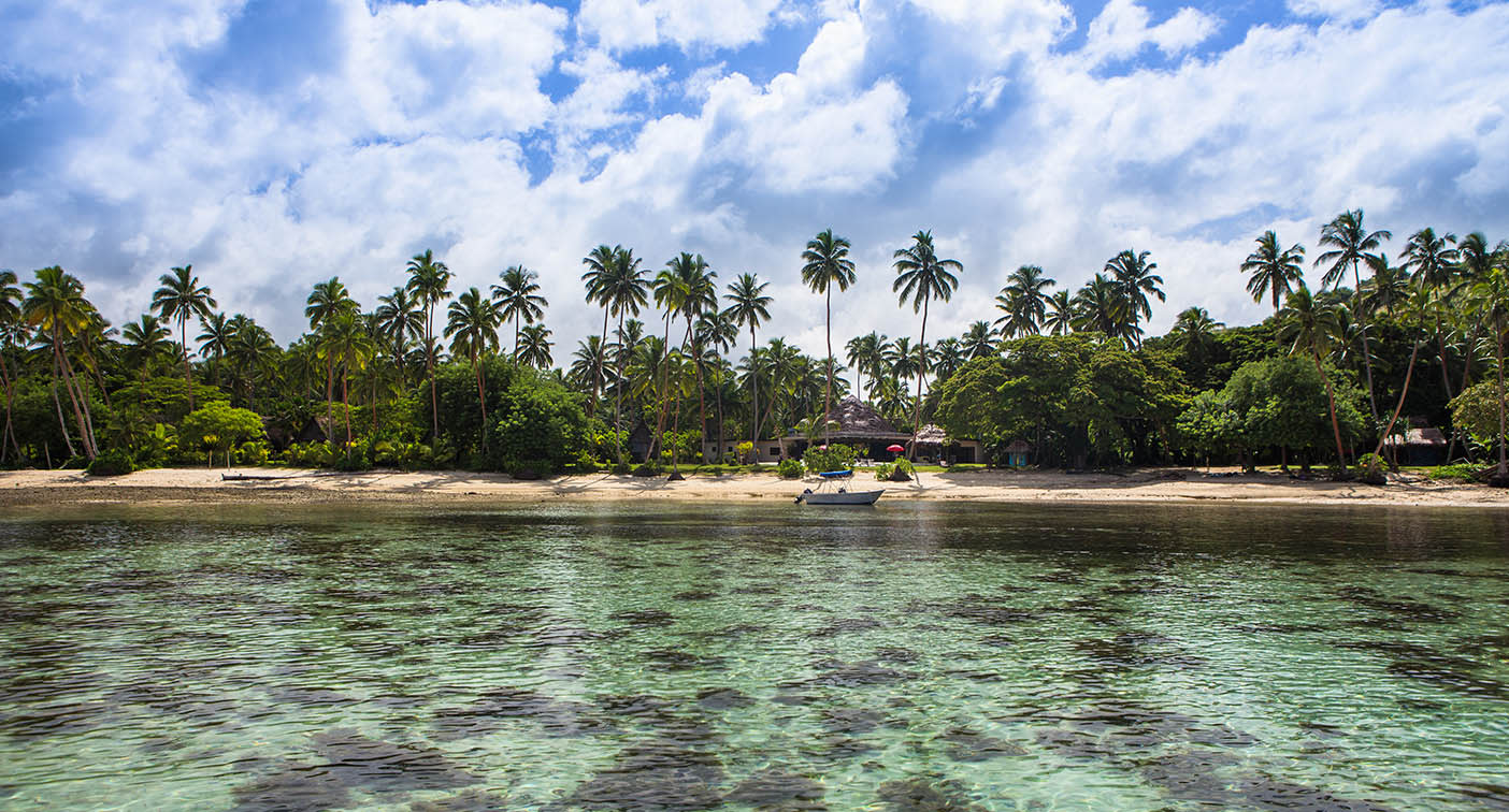 A file photo showing the clear water and beaches of Fiji's Coral Coast.