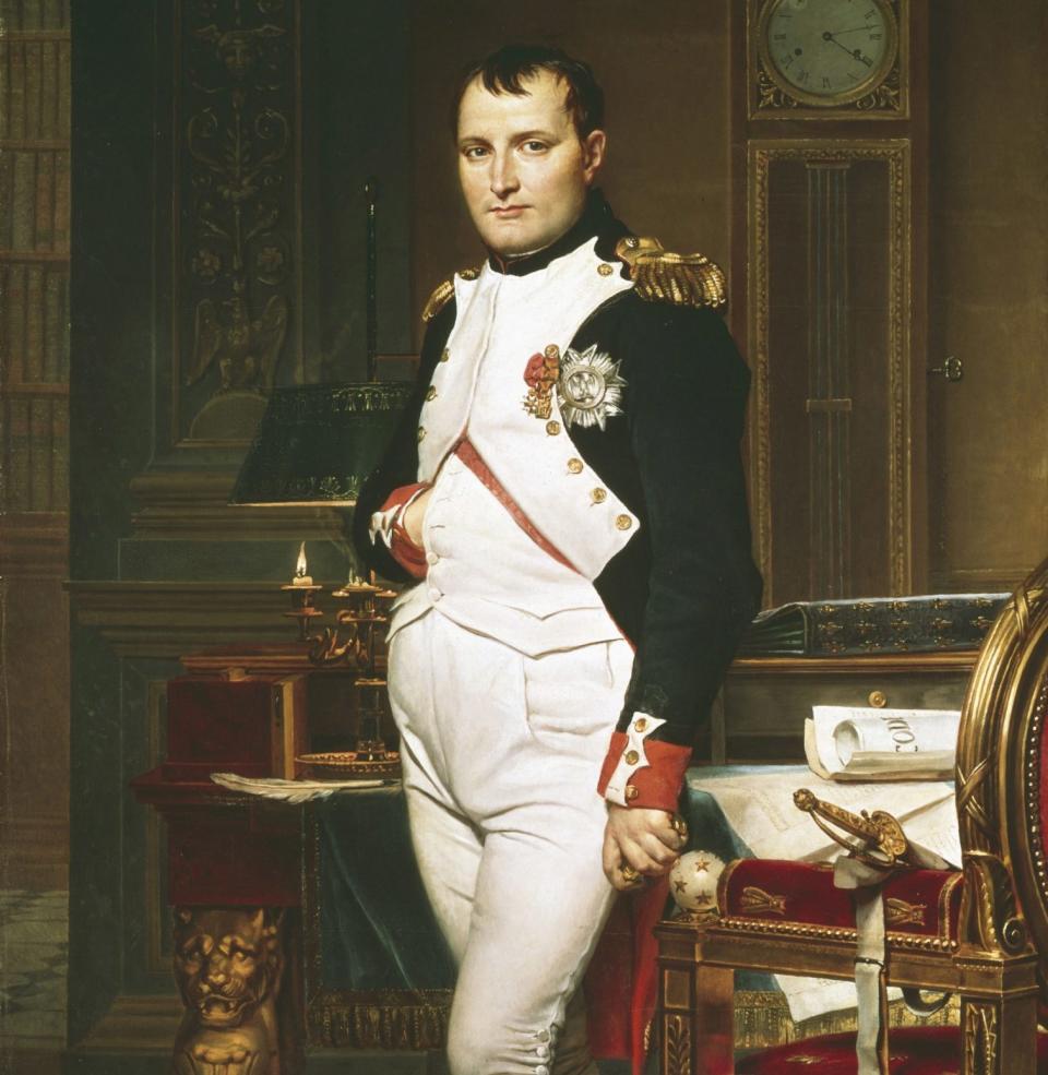 Jacques-Louis David, Napoleon in his study at the Tuileries Palace c. 1812