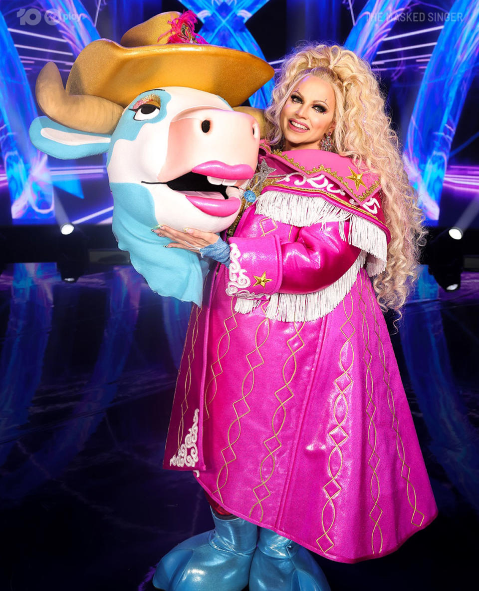 Courtney Act on The Masked Singer Australia as Cowgirl