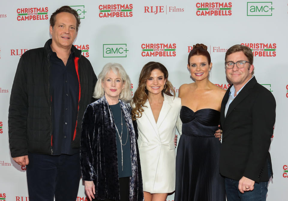The cast of "Christmas with the Campbells"