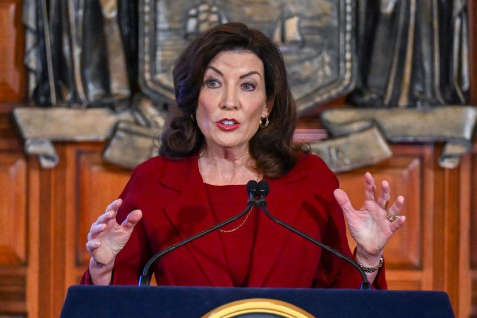 New York Governor Kathy Hochul condemned the incident (Copyright 2023 The Associated Press. All rights reserved.)