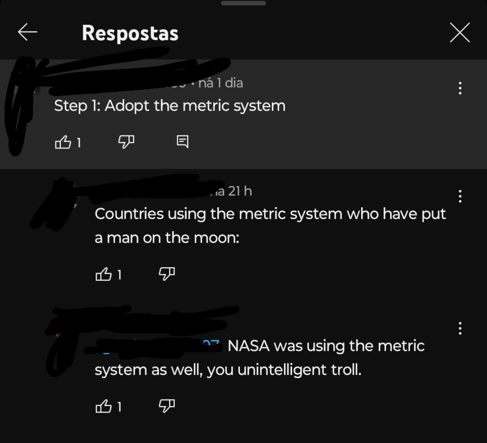 "Adopt the metric system"