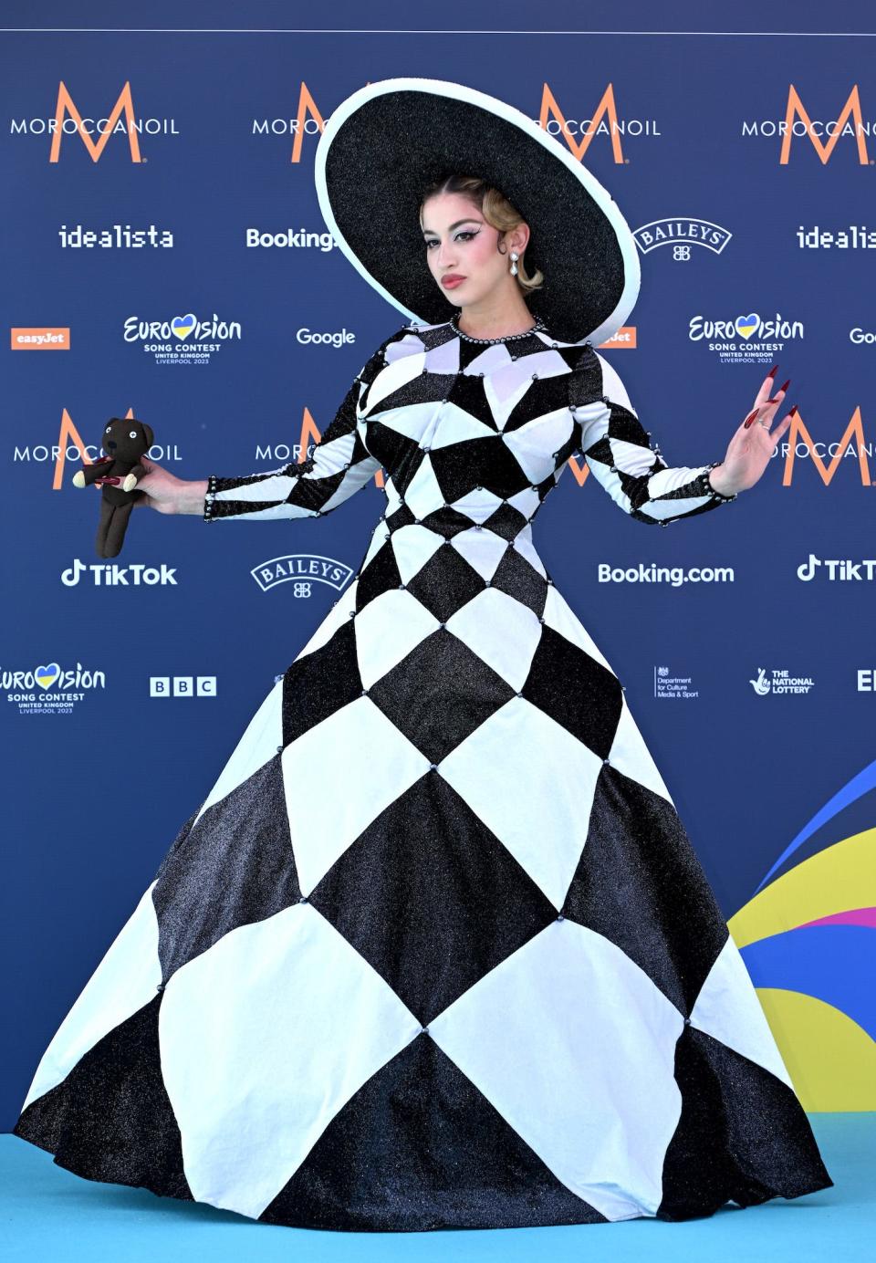 La Zarra attends the 2023 Eurovision Song Contest opening ceremony.