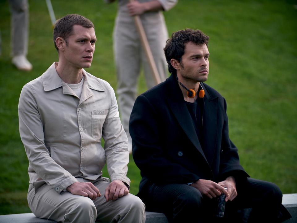 Joseph Morgan and Alden Ehrenreich in 'Brave New World'Steve Schofield/Peacock