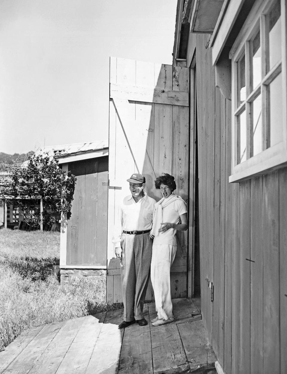 Spencer Tracy and Katharine Hepburn